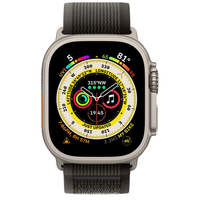 Смарт-часы Apple Watch Ultra 49mm корпус из титана, ремешок Trail Loop  S/M,  Black/Gray