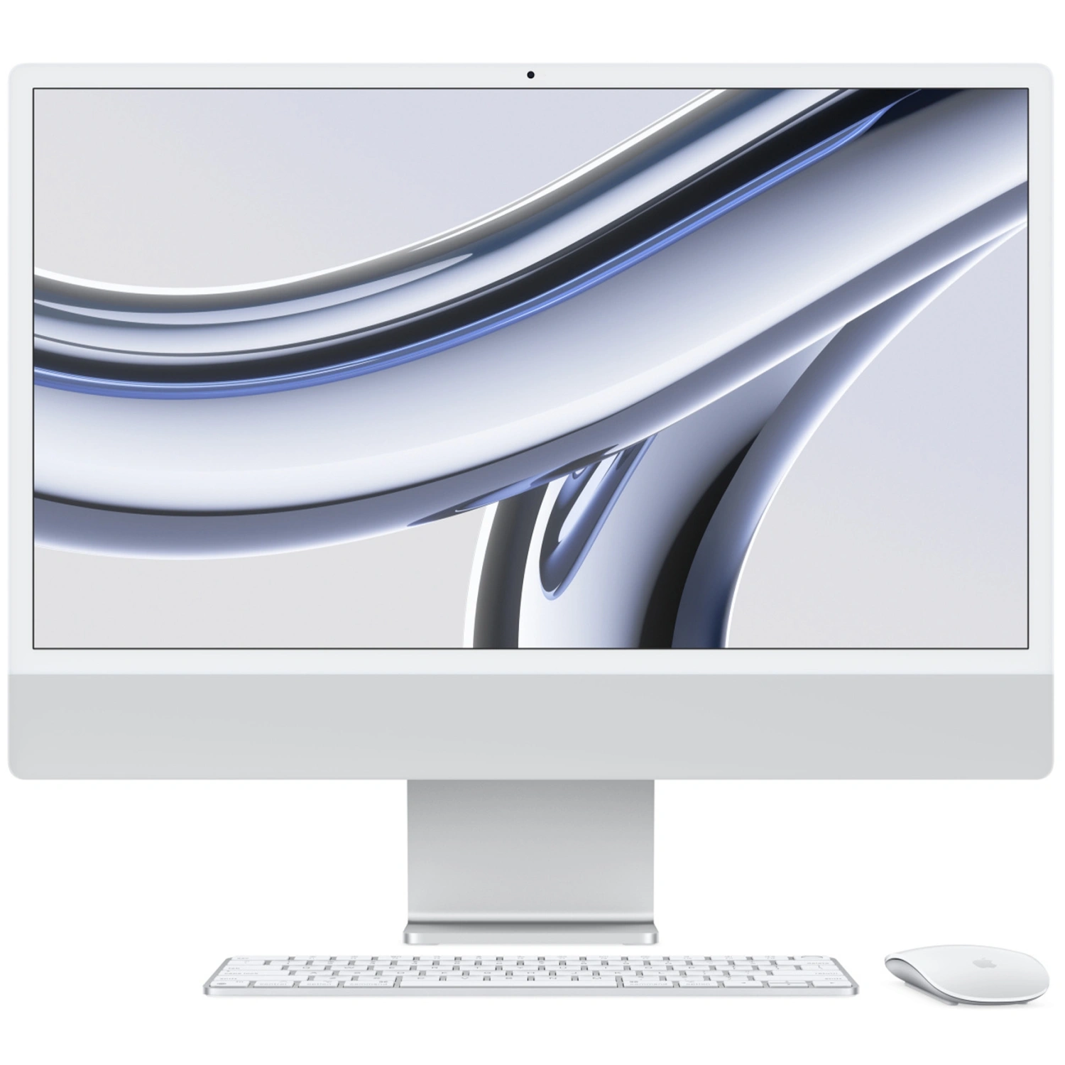 Моноблок Apple iMac 24'' М3 (2023), 8 CPU/8 GPU, 8ГБ/256 SSD серебристый