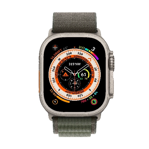 Смарт-часы Apple Watch Ultra 49mm корпус из титана, ремешок Alpine Loop M Green