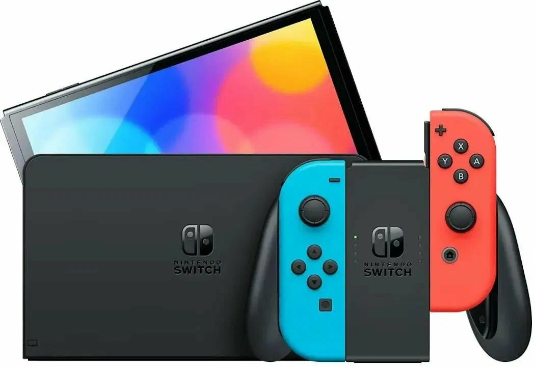 Nintendo Switch OLED Neon blue/red