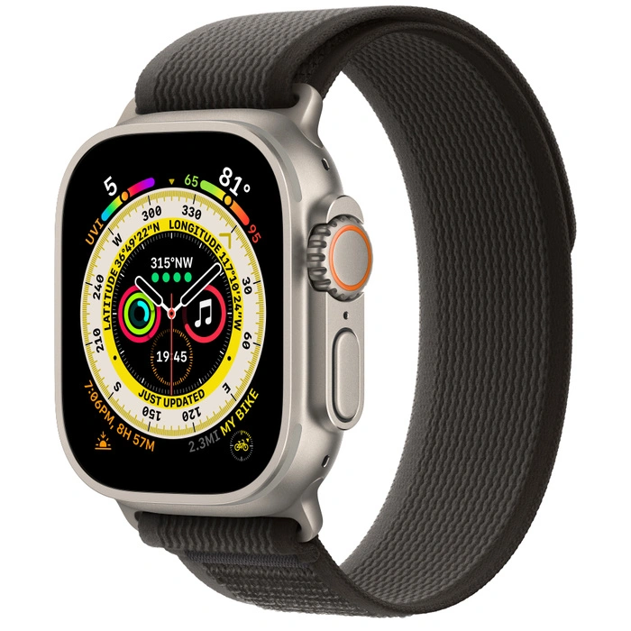 Смарт-часы Apple Watch Ultra 49mm корпус из титана, ремешок Trail Loop  S/M,  Black/Gray