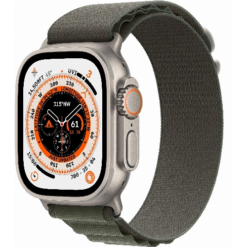 Смарт-часы Apple Watch Ultra 49mm корпус из титана, ремешок Alpine Loop L Green