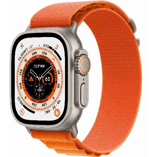 Смарт-часы Apple Watch Ultra 49mm корпус из титана, ремешок Alpine Loop S Orange