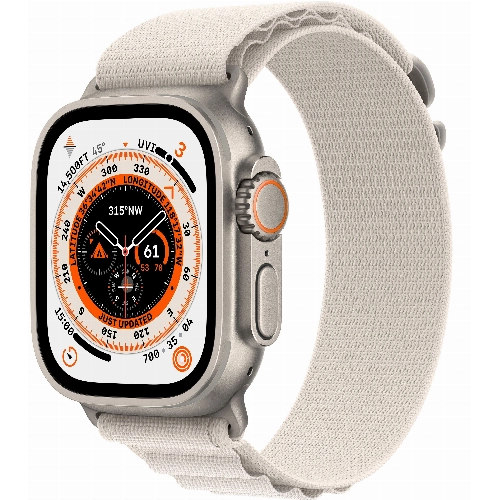 Смарт-часы Apple Watch Ultra 49mm корпус из титана, ремешок Alpine Loop L Starlight