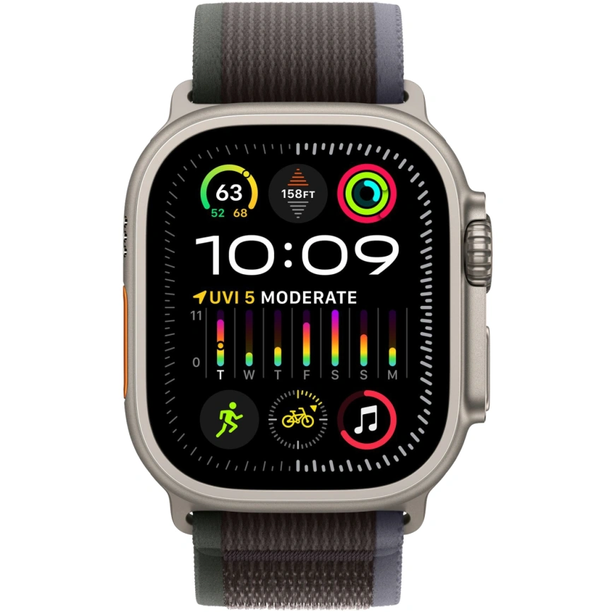 Смарт-часы Apple Watch Ultra 2 49mm ремешок Trail Loop,  blue/black,  S/M