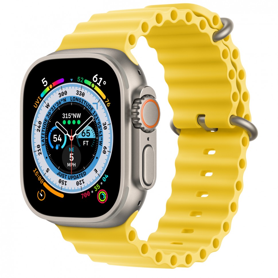 Смарт-часы Apple Watch Ultra 49mm корпус из титана, ремешок Ocean Band  Yellow