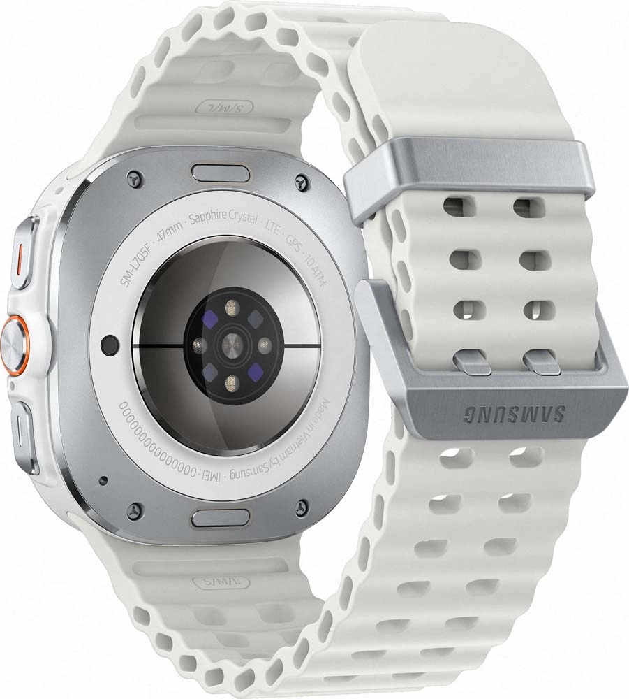 Смарт-часы Samsung Galaxy Watch Ultra (2025) - 47 mm (SM-L705) Titanium White (белый ремешок)