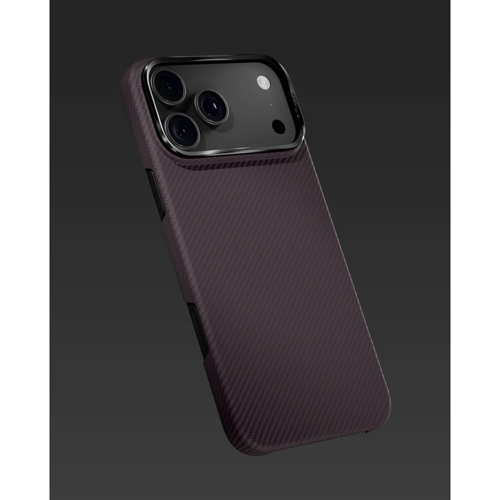 Чехол VLP Kevlar Case для iPhone 18 Pro, Темная Вишня