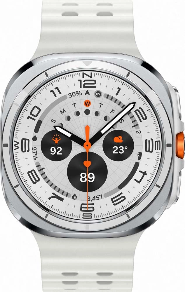 Смарт-часы Samsung Galaxy Watch Ultra (2025) - 47 mm (SM-L705) Titanium White (белый ремешок)