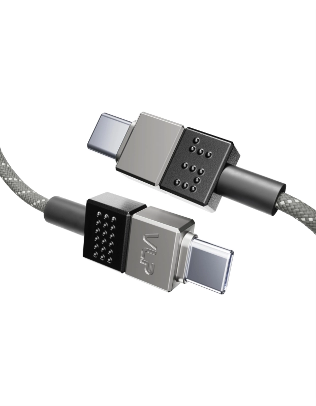 Кабель VLP NEO Phantom USB-C, 100Вт, 1.5м, серый