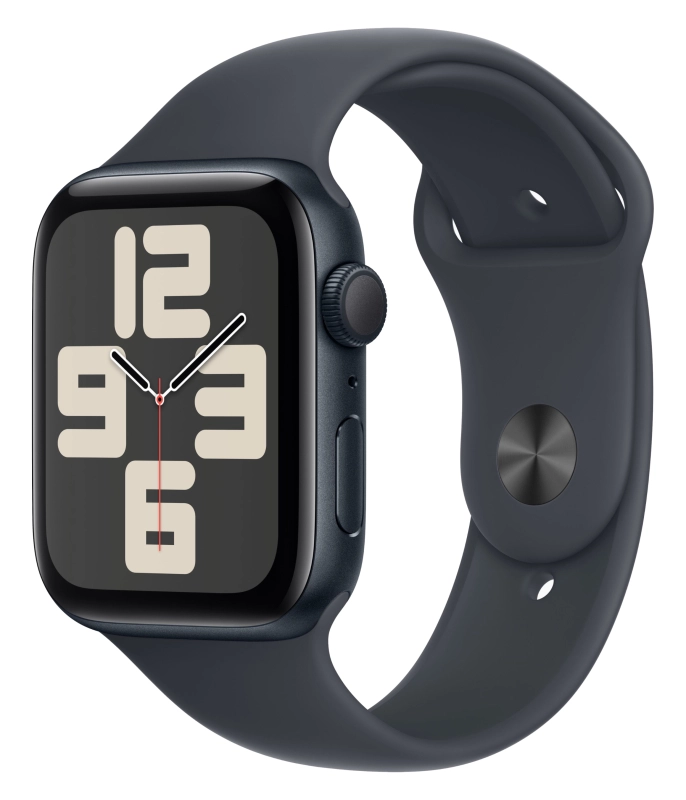 Смарт-часы Apple Watch SE (2024) - 44 mm ремешок Sport band | Черный, M/L