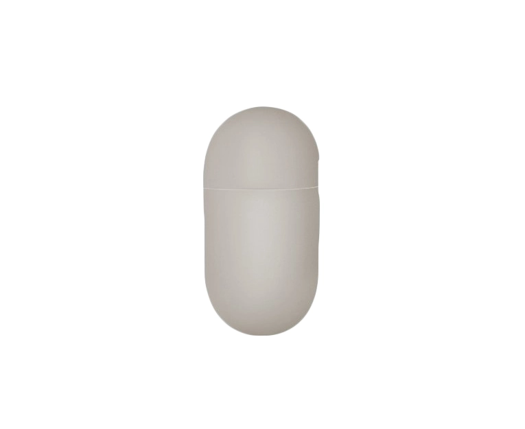 Чехол с карабином Uniq Lino Liquid Silicone для AirPods 3 Бежевый