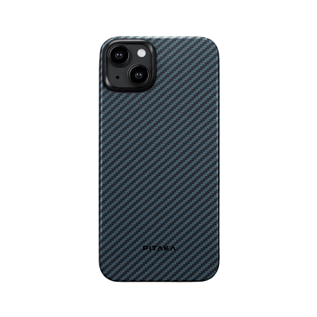 Чехол Pitaka MagEZ Case 4 для iPhone 15 (6.1"), черно-синий, Кевлар