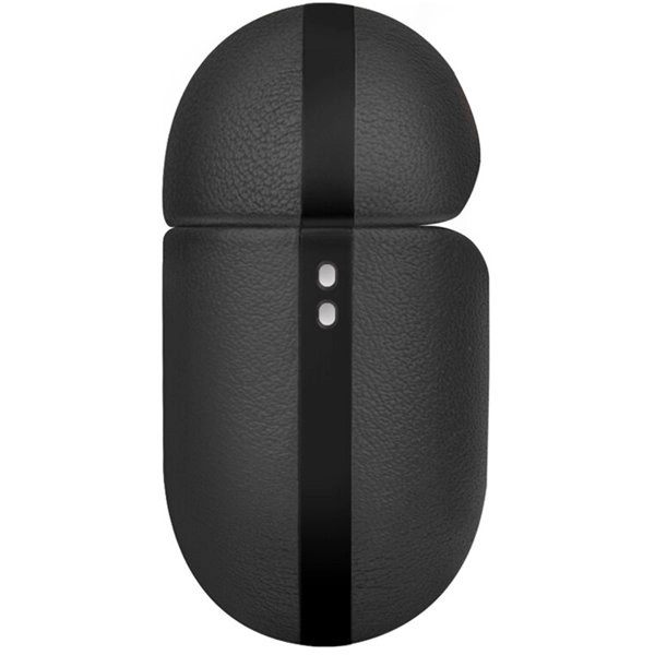 Чехол Uniq Terra Genuine кожаный с ремешком  для AirPods 3, черный
