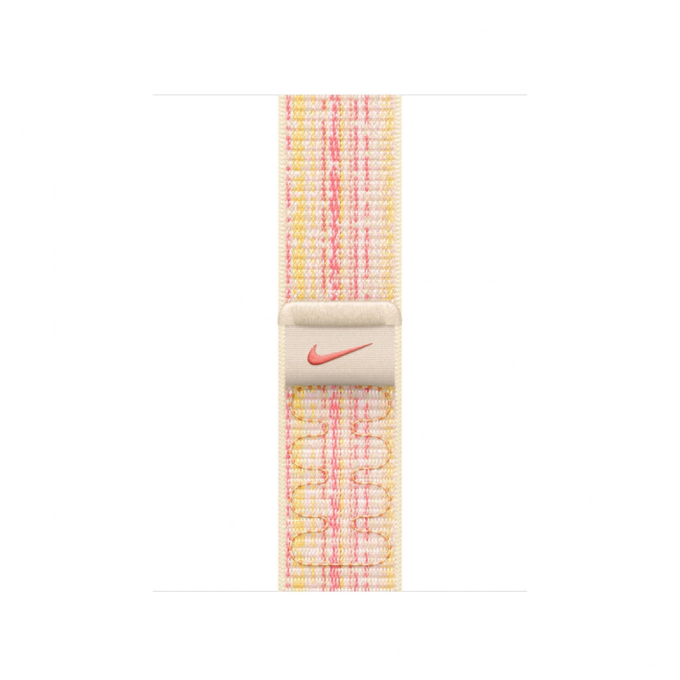 Браслет спортивный для Apple Watch 41mm Nike Sport Loop - Звездно-розовый (Starlight/Pink) MUJW3