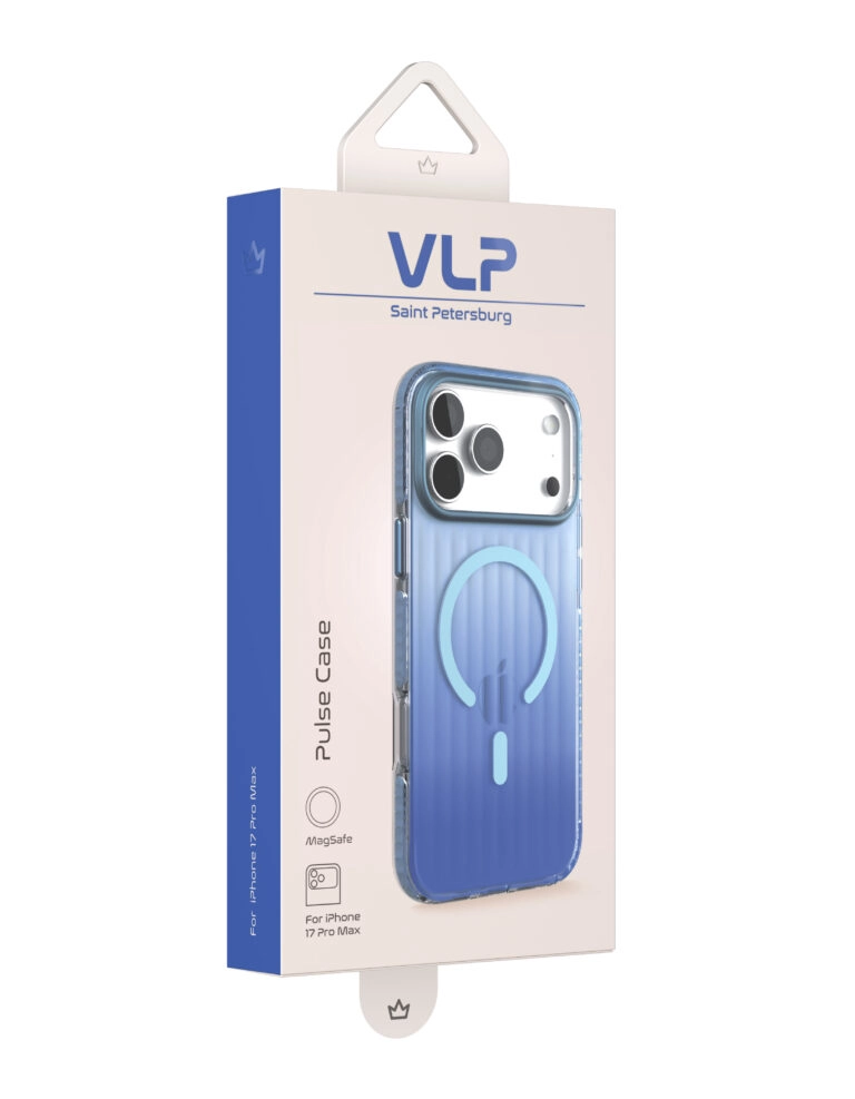 Чехол VLP Pulse Case с MagSafe для iPhone 17 Pro Max, Синий