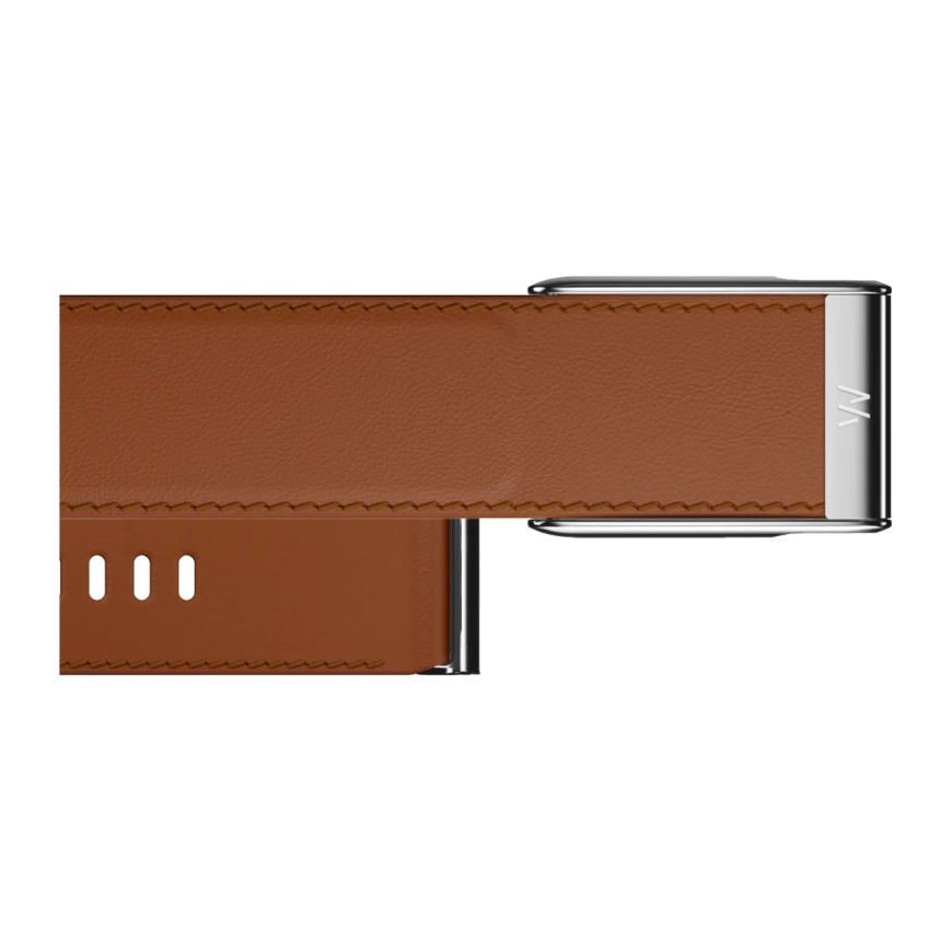 Широкий Кожаный ремешок WHOOP LeatherLuxe для WHOOP MG, Светло-коричневый S