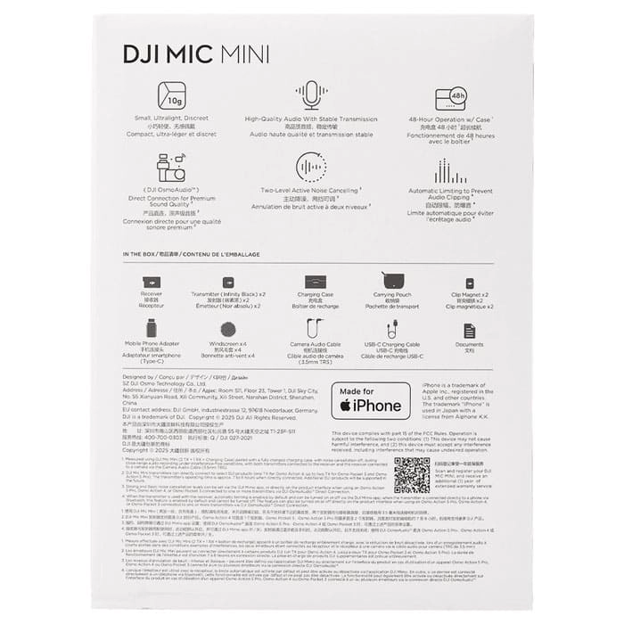 Беспроводной микрофон DJI Mic Mini (2+1)
