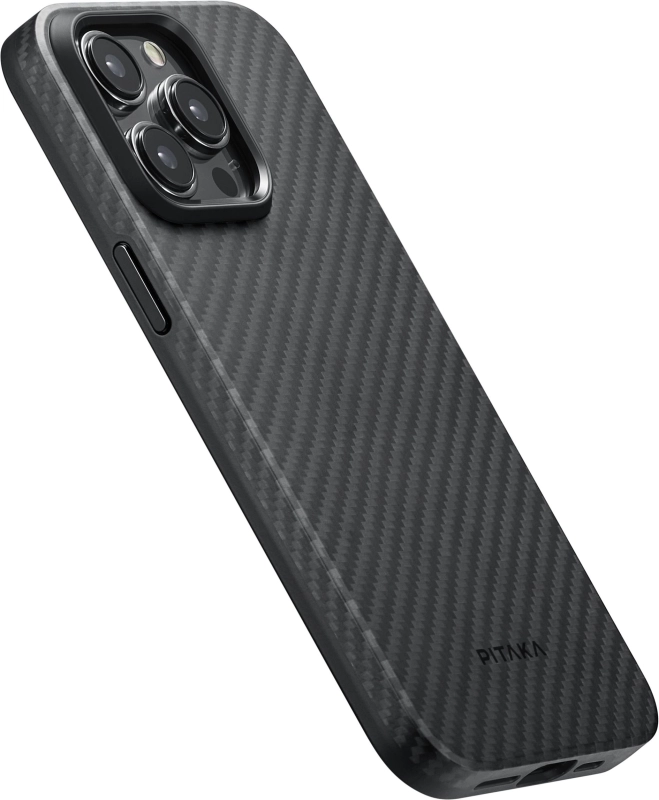 Чехол Pitaka MagEZ Pro 4 для iPhone 15 Pro Max, Кевлар, черно-серый (KI1501PMP)