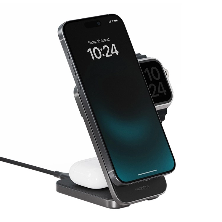 Беспроводное зарядное устройство EnergEa MagTrio Plus 3 в 1