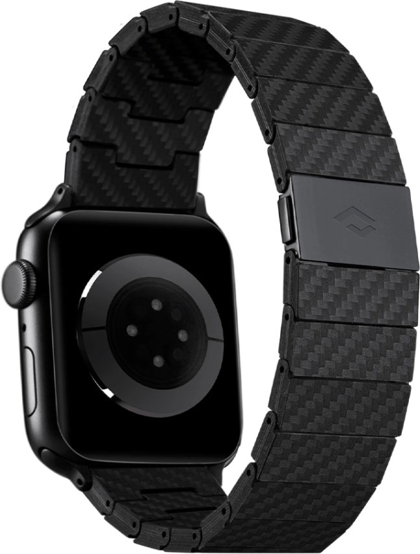 Ремешок Pitaka Modern для Apple Watch, 42/44/45mm, карбон, черно-серый