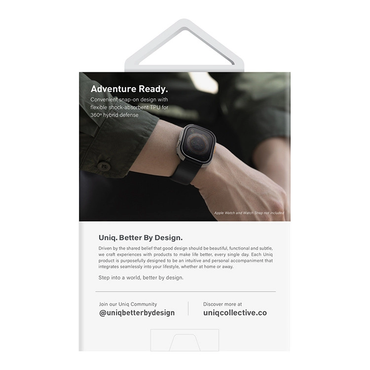 Чехол Uniq Valencia aluminium для Apple Watch Ultra 49 мм Черный