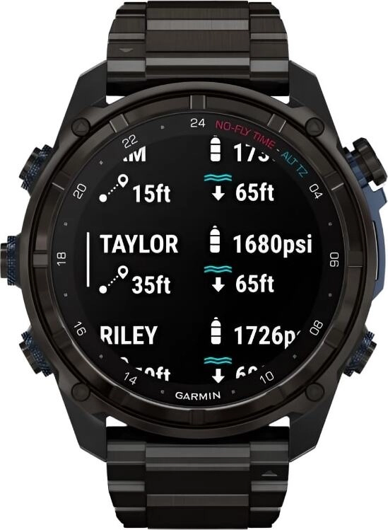 Смарт-часы Garmin Descent Mk3i - 51 mm, Титановый, угольно-серый безель с DLC-покрытием, титановый браслет