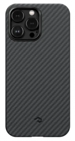 Противоударный чехол Pitaka MagEZ Pro 3 для iPhone 14 Pro Max (6.7"), черно-серый, Кевлар