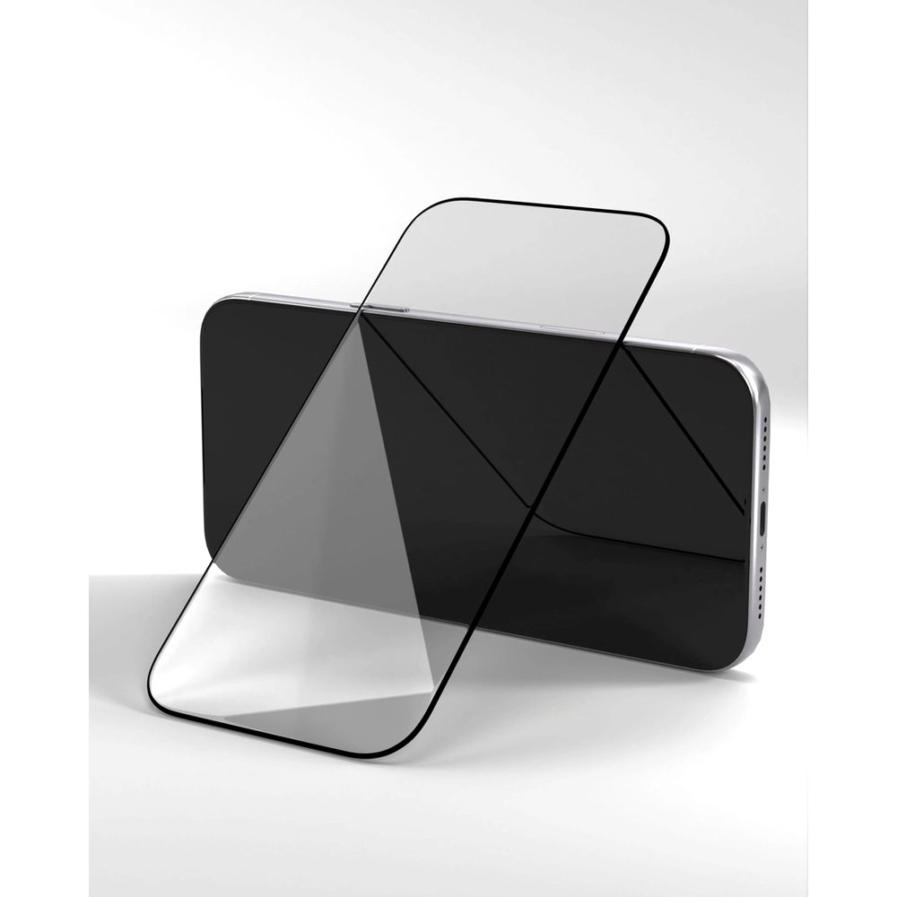Защитное стекло VLP 2.5D Privacy Easy Box для iPhone 18 Pro Max, с чёрной рамкой