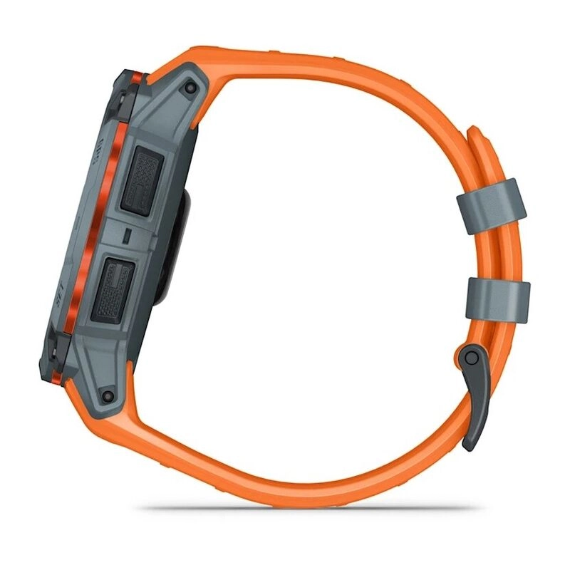 Смарт-часы Garmin Instinct 3 - 50 mm, Solar, Серый, оранжевый ремешок