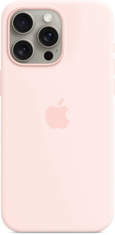 Чехол Apple MagSafe для iPhone 15 Pro Силикон, Розовый - MT1F3