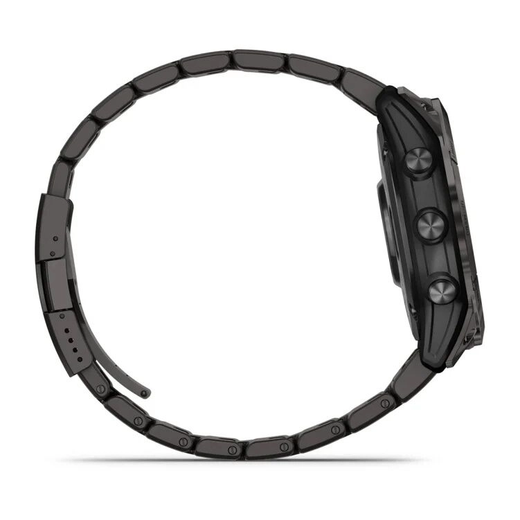 Смарт-часы Garmin Fenix 7X Pro Sapphire Solar Edition - 51 mm, Титановый, угольно-серый безель с DLC-покрытием, титановый браслет
