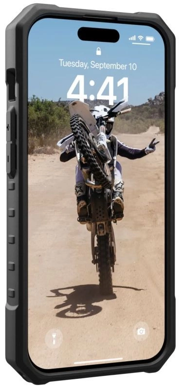 Чехол с поддержкой MAGSAFE Uag Plyo для iPhone 15 Pro, цвет  серебристый