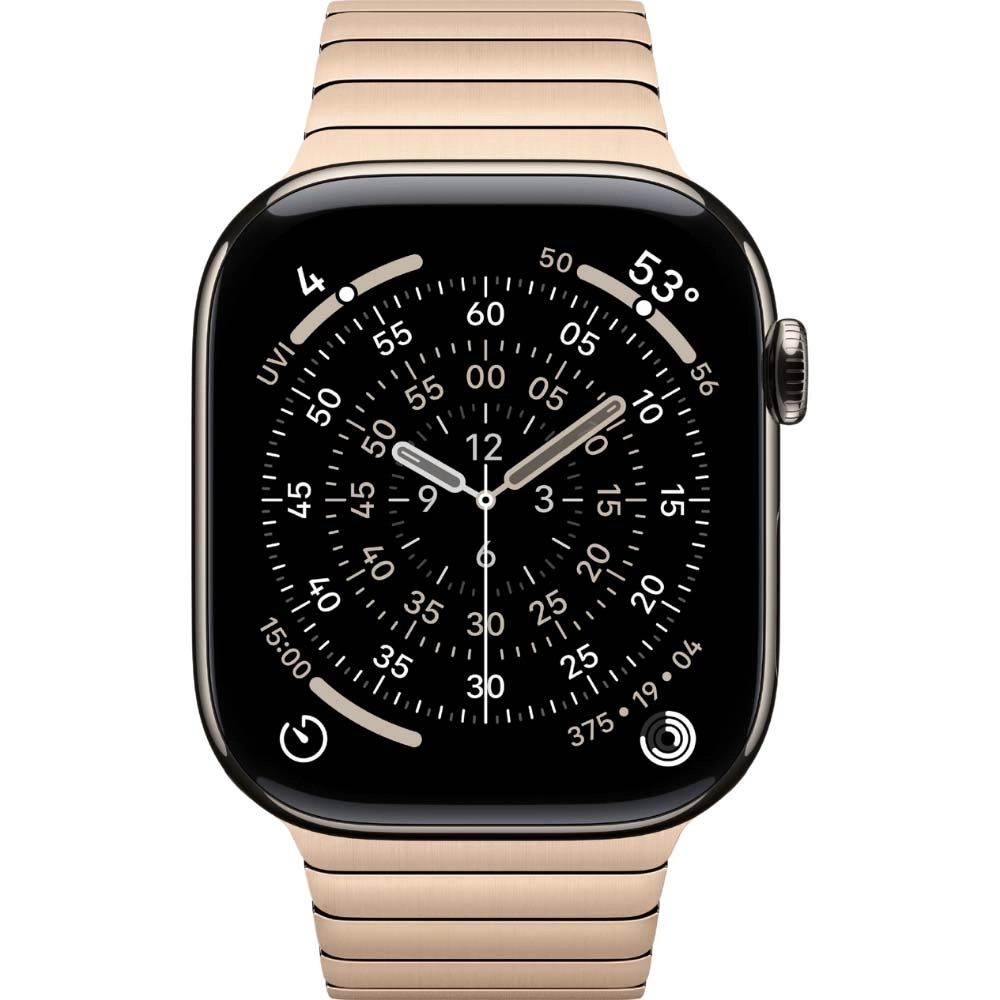 Смарт-часы Apple Watch S11 - 42 mm Titanium Gold case | Gold Link Bracelet