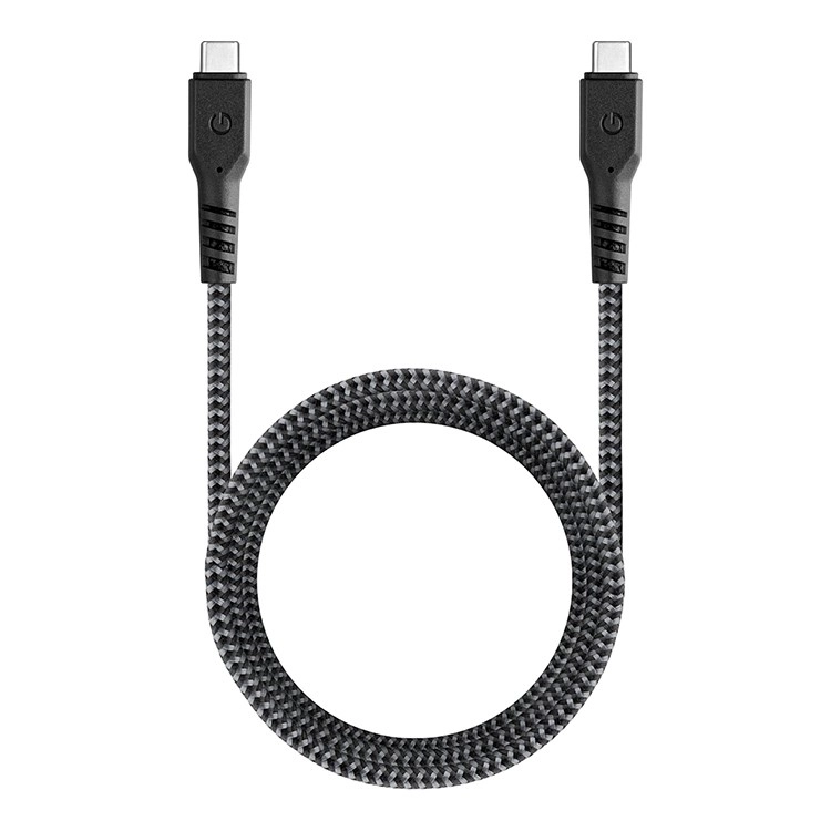 Кабель EnergEA FibraTough USB-C to USB-C 3.1 Gen1 5Gbps 5A Black 1.5m
