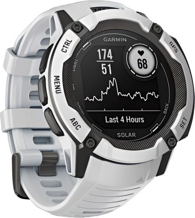 Смарт-часы Garmin Instinct 2X Solar Standard Edition - 50 mm, Белый