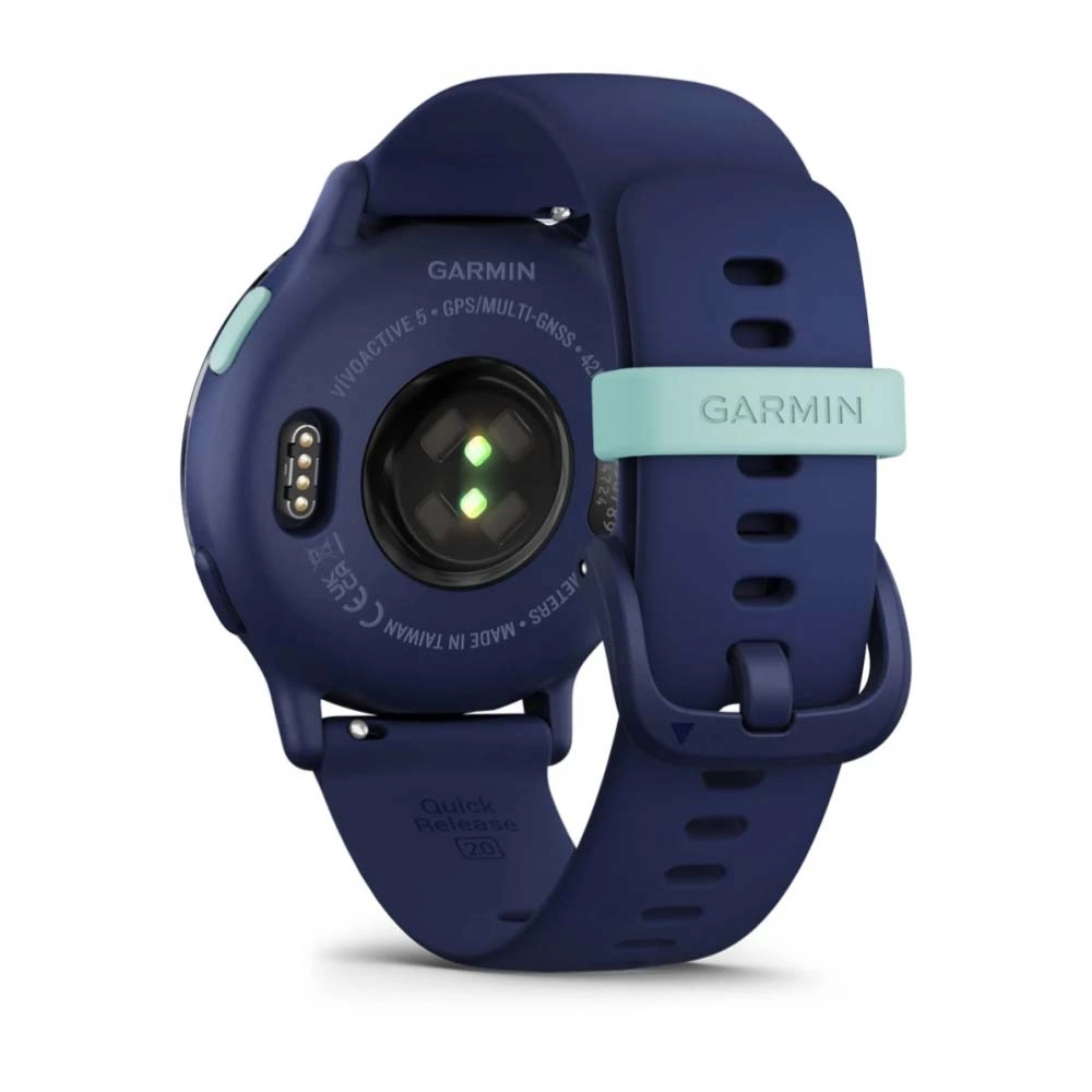 Смарт-часы Garmin Vivoactive 5 - 42 mm, Синий, металлически-синий безель, силиконовый ремешок