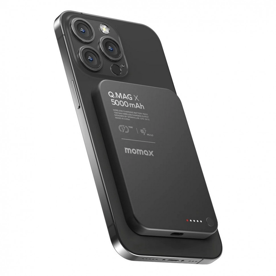 Внешний аккумулятор Momax Q.Mag X Battery Pack 5000mAh  Черный