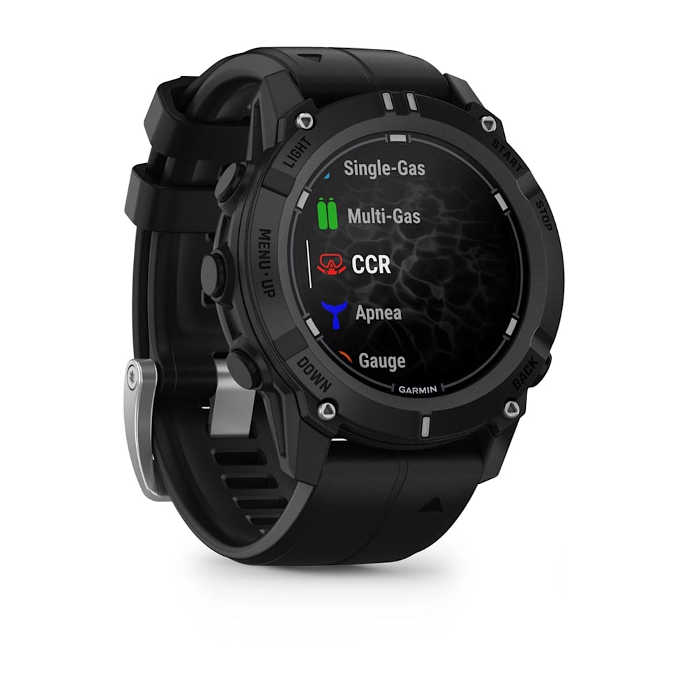 Смарт-часы Garmin Descent G2 - 45 mm, Черный, черный силиконовый ремешок