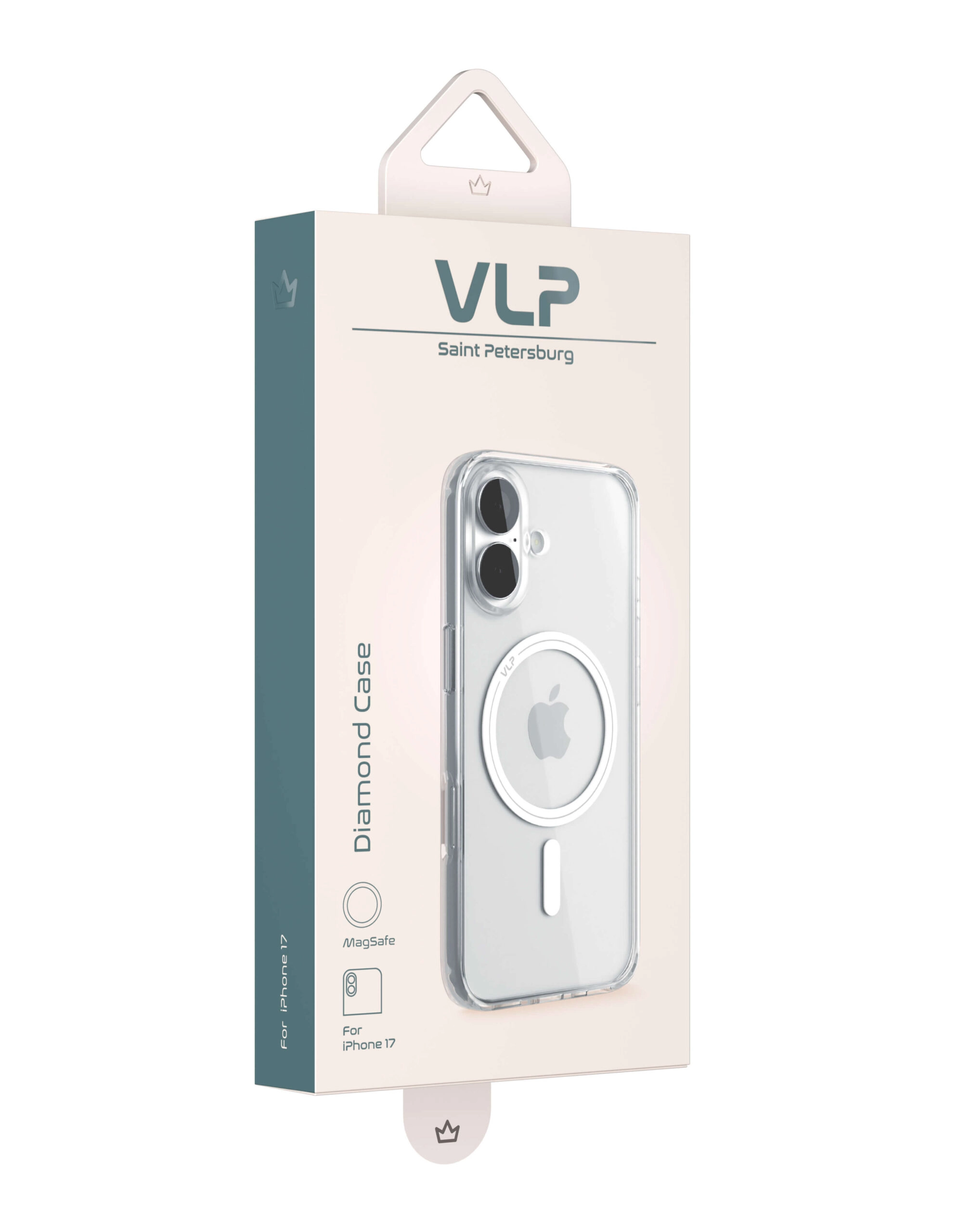 Чехол VLP Diamond Case с MagSafe для iPhone 17 прозрачный