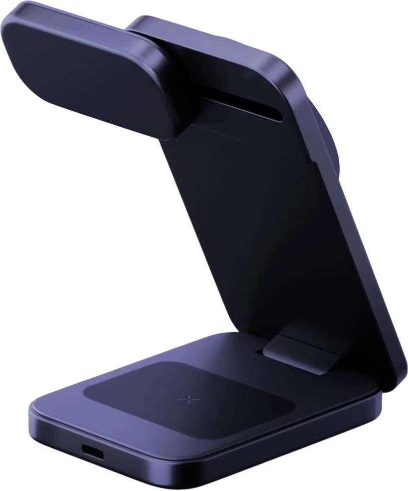 Energea Беспроводное СЗУ MagTrio 2in1 magnetic wireless foldable charger + AW cradle 15W Gunmet