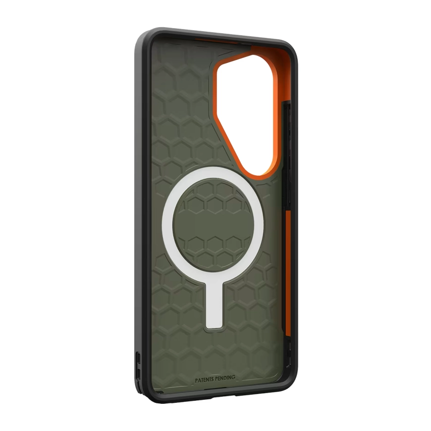 Чехол MagSafe UAG Civilian для Samsung Galaxy S26 Ultra Оливковый/Оранжевый