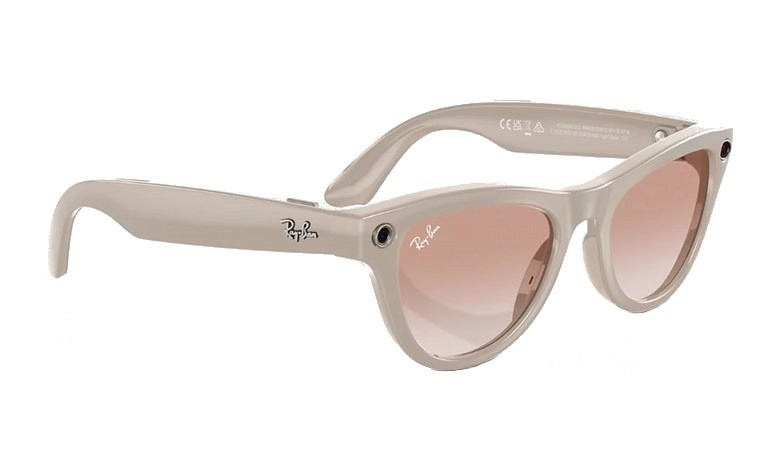 Солнцезащитные очки Ray-Ban Meta Skyler RW4010 Shiny Chalky Gray, Gradient Cinnamon Pink (M/L)