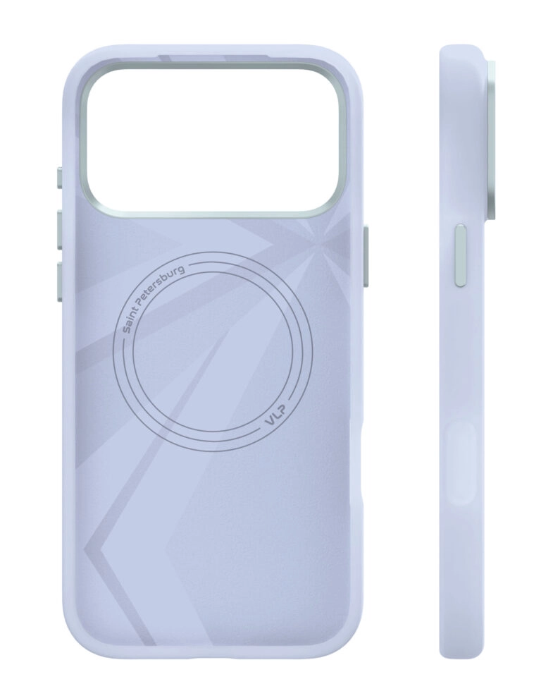 Чехол защитный VLP Aster Pro Case MagSafe для iPhone 17 Pro Max, Голубой