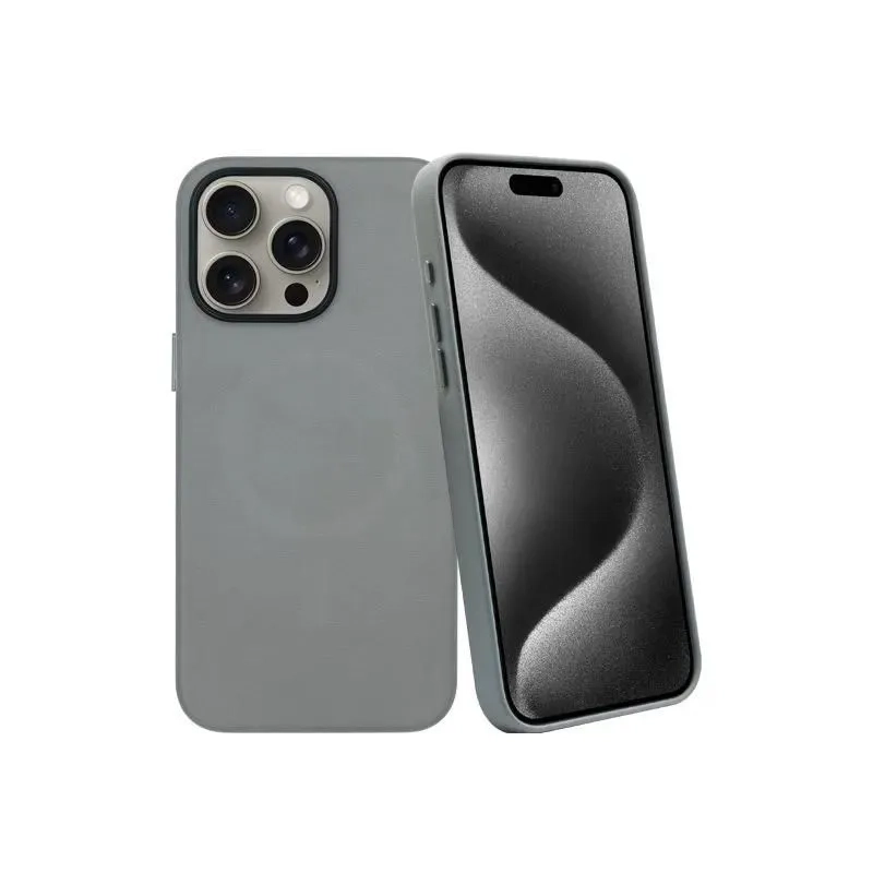 Чехол Leather Case with MagSafe KZDOO Mag Noble Collection для iPhone 15 Pro Max, цвет Серый