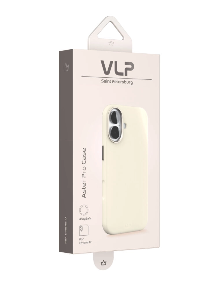 Силиконовый чехол MagSafe VLP Aster Pro Case для iPhone 17 (Белый | White )