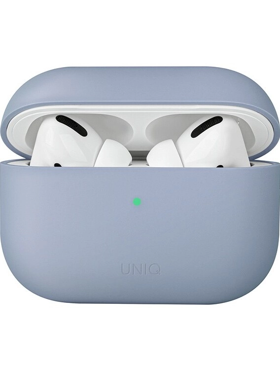 Защитный чехол Uniq Lino Liquid Silicone для AirPods Pro голубой