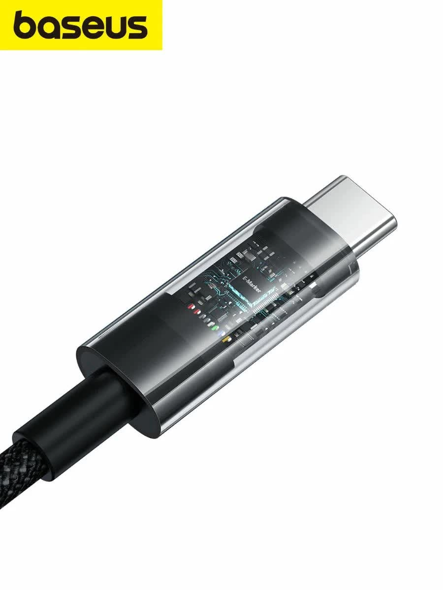 Кабель Baseus Gem Purely Lucent Type-C - Type-C 100 Вт 1m