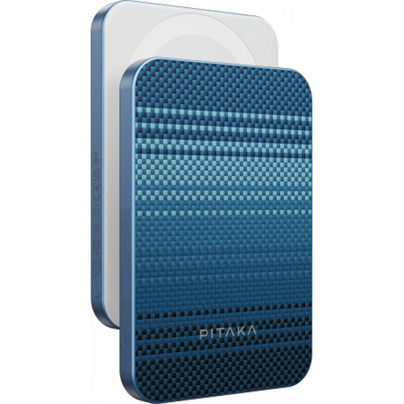 Беспроводная Зарядка PITAKA Power Bank Qi, Синий