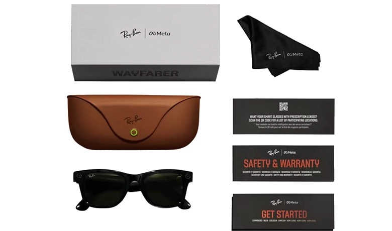 Смарт-очки Ray ban Wayfarer Matte Black / Transitions Graphite Green (RW4006) 601S/1M, L